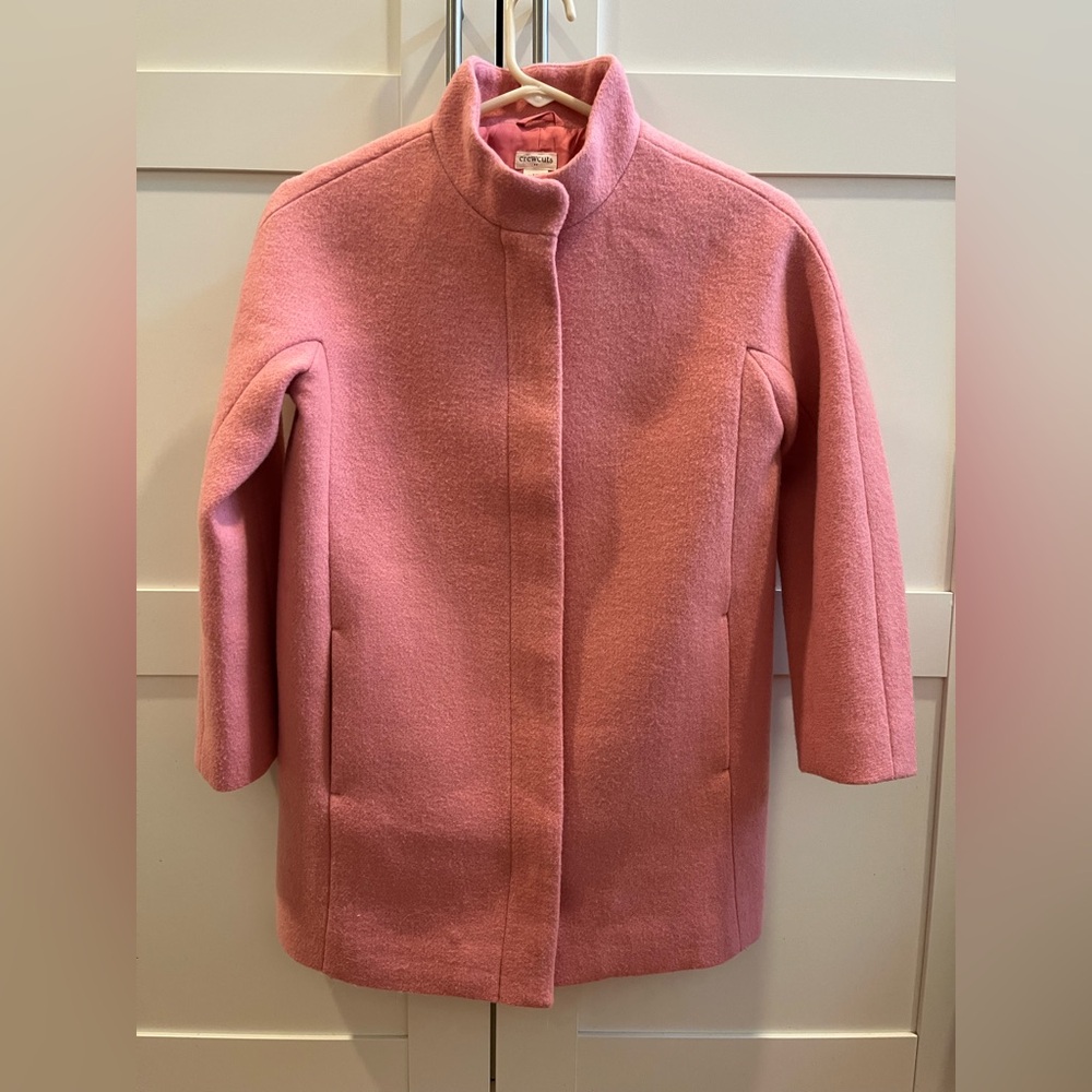 Crewcuts girls pink city pea coat size 10, worn twice - Picture 3 of 13